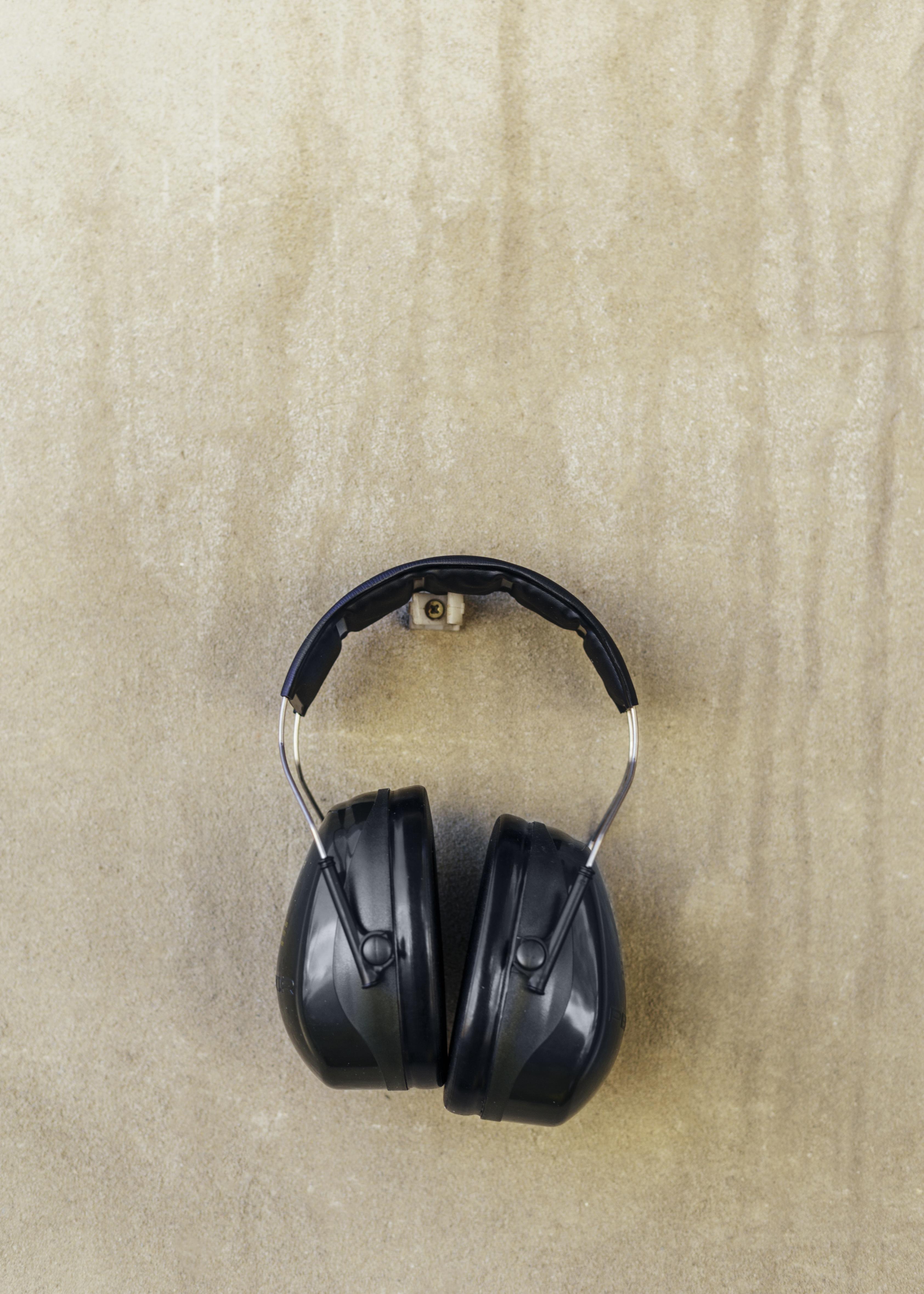 front-view-pair-headphones-job-safety